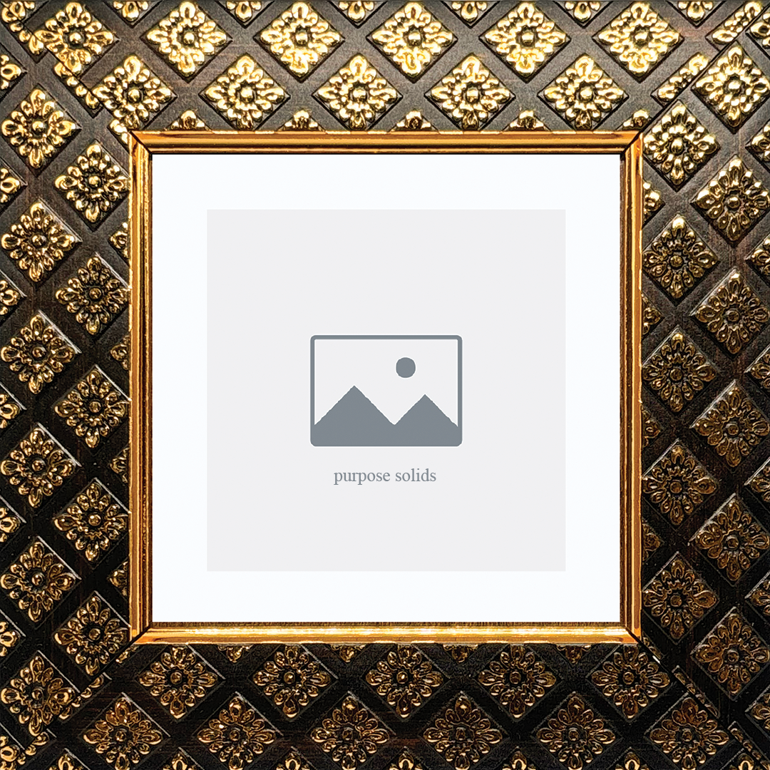 Photo frame gold checked